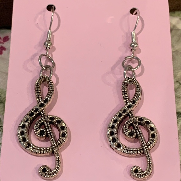 Music Themed Earrings - Picture 1 of 4